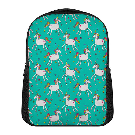 Doodle Unicorn Pattern Print Casual Backpack