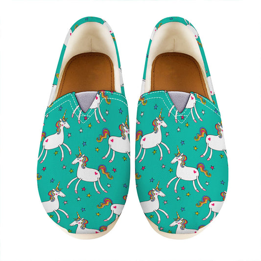 Doodle Unicorn Pattern Print Casual Shoes