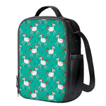 Doodle Unicorn Pattern Print Crossbody Lunch Bag