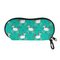 Doodle Unicorn Pattern Print Glasses Case