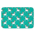Doodle Unicorn Pattern Print Indoor Door Mat
