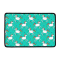 Doodle Unicorn Pattern Print Kitchen Mat