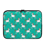 Doodle Unicorn Pattern Print Laptop Sleeve