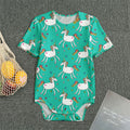 Doodle Unicorn Pattern Print Men's Bodysuit