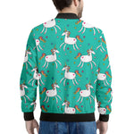 Doodle Unicorn Pattern Print Men's Bomber Jacket