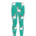 Doodle Unicorn Pattern Print Men's Leggings