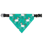 Doodle Unicorn Pattern Print Over The Collar Dog Bandana