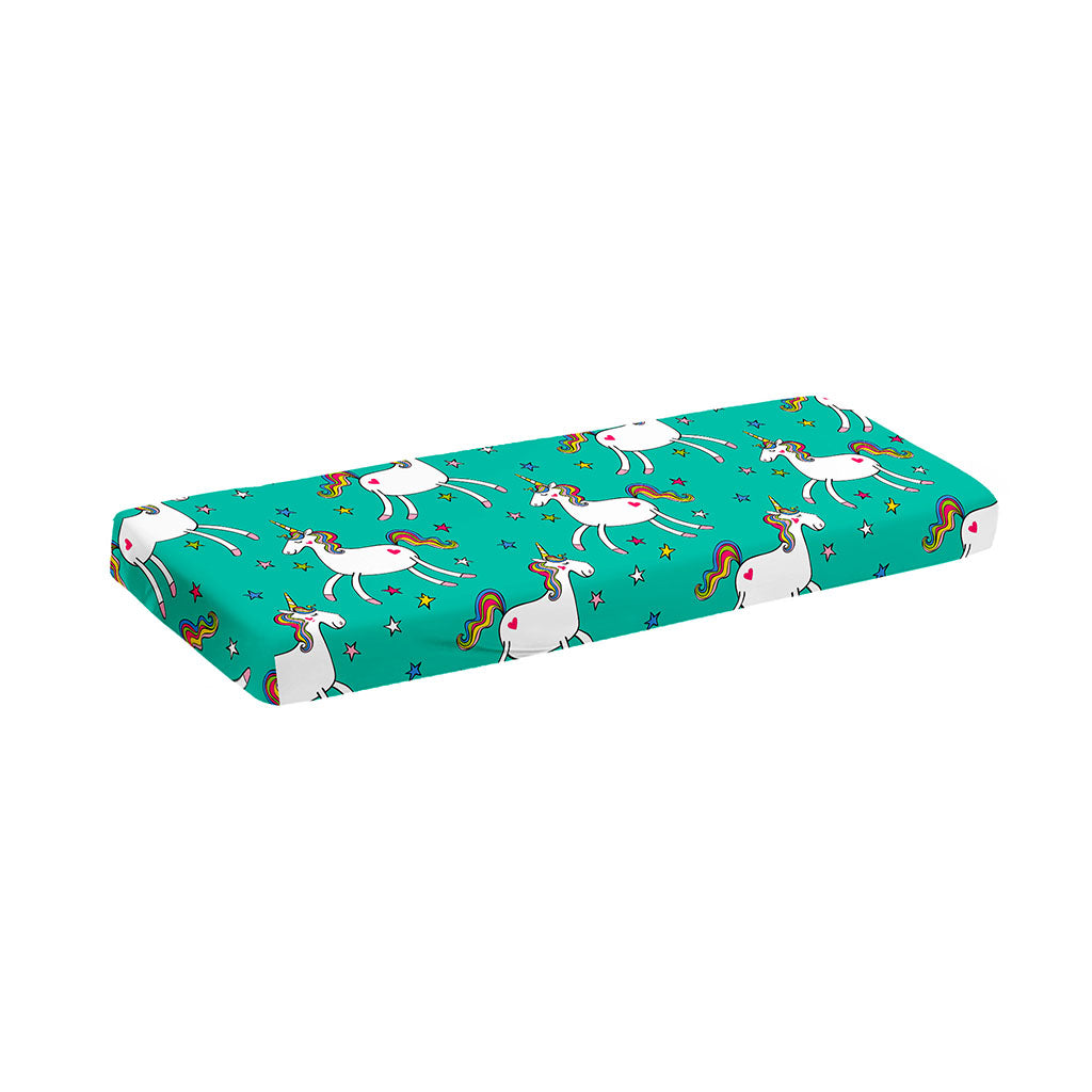 Doodle Unicorn Pattern Print Piano Keyboard Cover