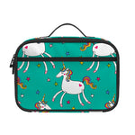Doodle Unicorn Pattern Print Portable Lunch Bag