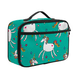 Doodle Unicorn Pattern Print Portable Lunch Bag