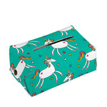 Doodle Unicorn Pattern Print Rectangle Tissue Box Cover