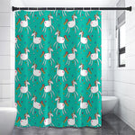 Doodle Unicorn Pattern Print Shower Curtain