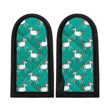 Doodle Unicorn Pattern Print Skillet Handle Cover