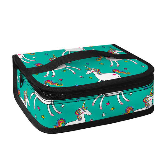 Doodle Unicorn Pattern Print Small Lunch Bag
