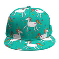Doodle Unicorn Pattern Print Snapback Cap
