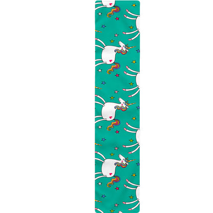 Doodle Unicorn Pattern Print Table Runner