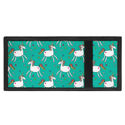 Doodle Unicorn Pattern Print Trifold Wallet