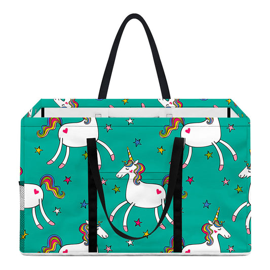 Doodle Unicorn Pattern Print Utility Tote Bag