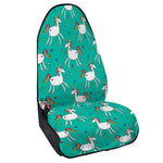 Doodle Unicorn Pattern Print Waterproof Car Seat Cover