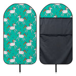 Doodle Unicorn Pattern Print Waterproof Car Seat Cover
