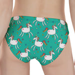 Doodle Unicorn Pattern Print Women's Panties