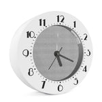 Doodle Windowpane Pattern Print Alarm Clock