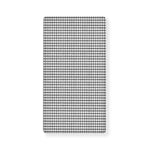 Doodle Windowpane Pattern Print Baby Crib Sheet
