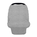 Doodle Windowpane Pattern Print Baby Seat Cover