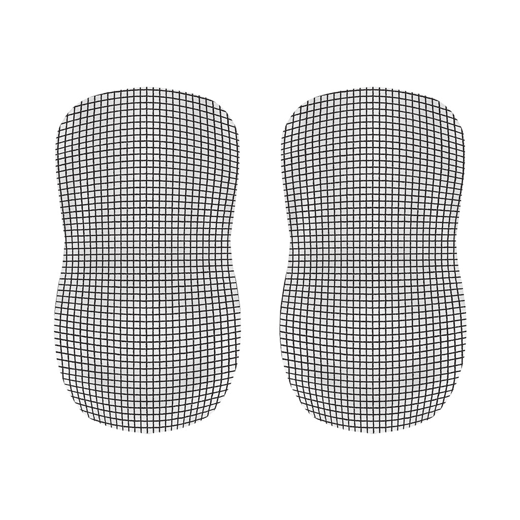 Doodle Windowpane Pattern Print Bar Stool Covers