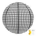Doodle Windowpane Pattern Print Basketball