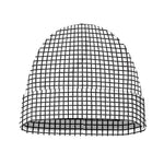 Doodle Windowpane Pattern Print Beanie