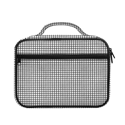 Doodle Windowpane Pattern Print Briefcase Bible Bag