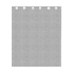 Doodle Windowpane Pattern Print Curtain