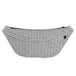 Doodle Windowpane Pattern Print Fanny Pack