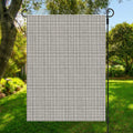 Doodle Windowpane Pattern Print Garden Flag