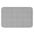 Doodle Windowpane Pattern Print Indoor Door Mat