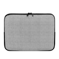 Doodle Windowpane Pattern Print Laptop Sleeve