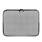 Doodle Windowpane Pattern Print Laptop Sleeve