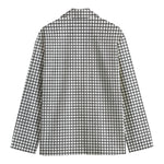 Doodle Windowpane Pattern Print Men's Blazer