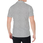 Doodle Windowpane Pattern Print Men's Shirt