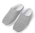 Doodle Windowpane Pattern Print Mesh Casual Shoes