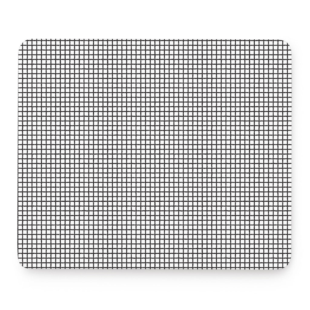 Doodle Windowpane Pattern Print Mouse Pad