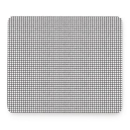 Doodle Windowpane Pattern Print Mouse Pad