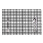 Doodle Windowpane Pattern Print Placemat