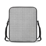 Doodle Windowpane Pattern Print Rectangular Crossbody Bag