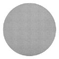 Doodle Windowpane Pattern Print Round Blanket