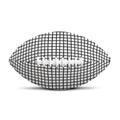 Doodle Windowpane Pattern Print Rugby Ball