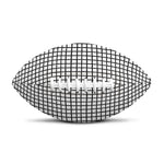 Doodle Windowpane Pattern Print Rugby Ball