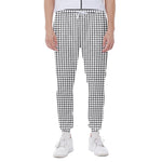Doodle Windowpane Pattern Print Scuba Joggers