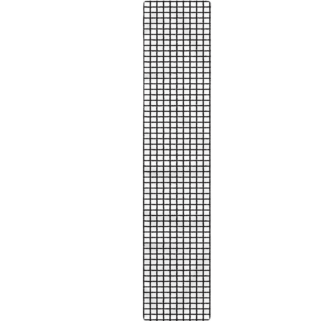Doodle Windowpane Pattern Print Table Runner